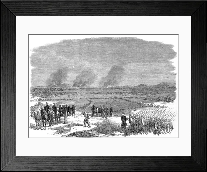 Framed Print : Confederate Army Divisions marching through Virginia; Americ Framed Print : Confederate Army Divisions marching through Virginia; Americ