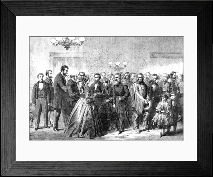 Framed Print : The Civil War in America: New Year reception in the White Ho Framed Print : The Civil War in America: New Year reception in the White Ho