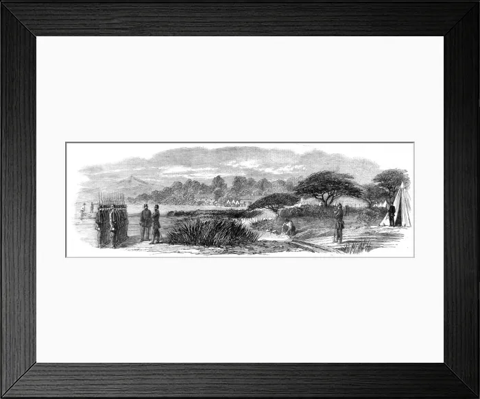 Framed Print : The Civil war in America: Camp Winfiels, Hatteras Inlet, Nor Framed Print : The Civil war in America: Camp Winfiels, Hatteras Inlet, Nor