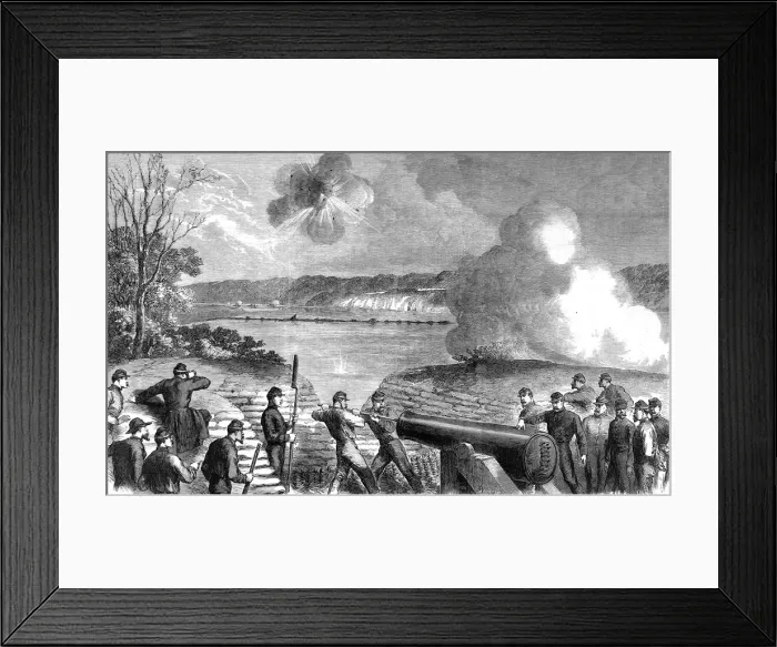 Framed Print : American Civil War: Howletts Battery Framed Print : American Civil War: Howletts Battery