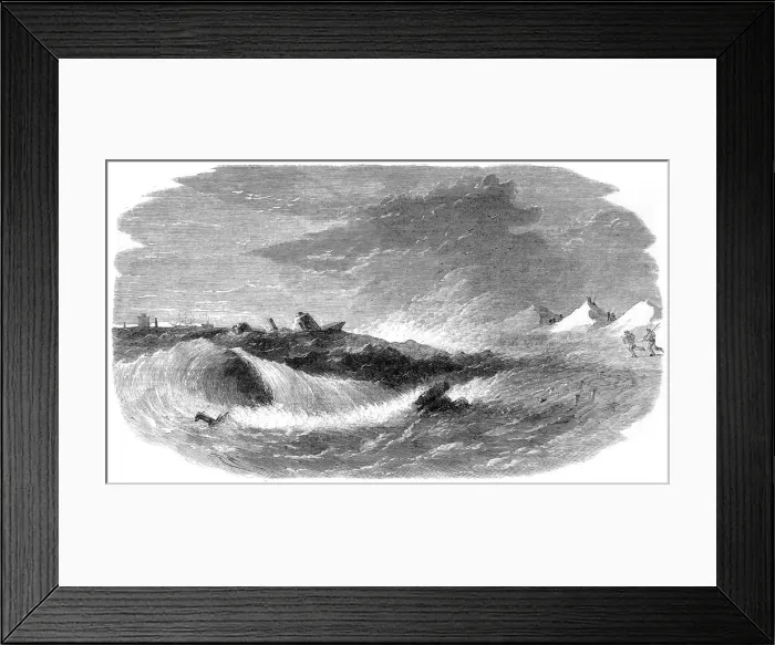 Framed Print : Federal Ironclad Keokuk off Charleston Harbor, 1863 Framed Print : Federal Ironclad Keokuk off Charleston Harbor, 1863