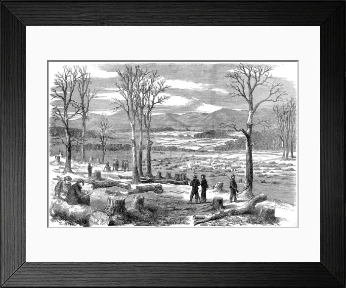 Framed Print : Confederate Army Winter Quarters, Rapidan; American Civil Wa Framed Print : Confederate Army Winter Quarters, Rapidan; American Civil Wa