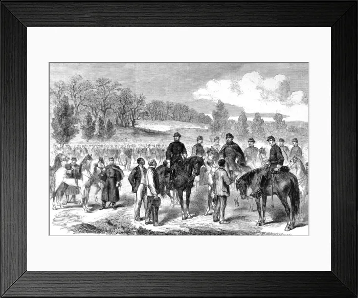 Framed Print : The Civil war in America. Reconnaissance made by General Sto Framed Print : The Civil war in America. Reconnaissance made by General Sto