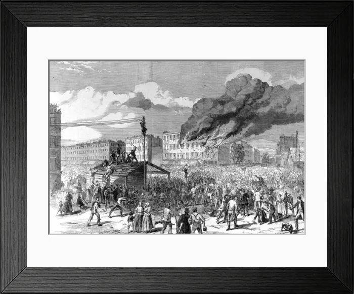 Framed Print : The Civil War in America. The riots in New York Framed Print : The Civil War in America. The riots in New York