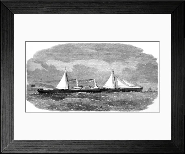 Framed Print : The blockade runner Lizzie; American Civil War, 1864 Framed Print : The blockade runner Lizzie; American Civil War, 1864
