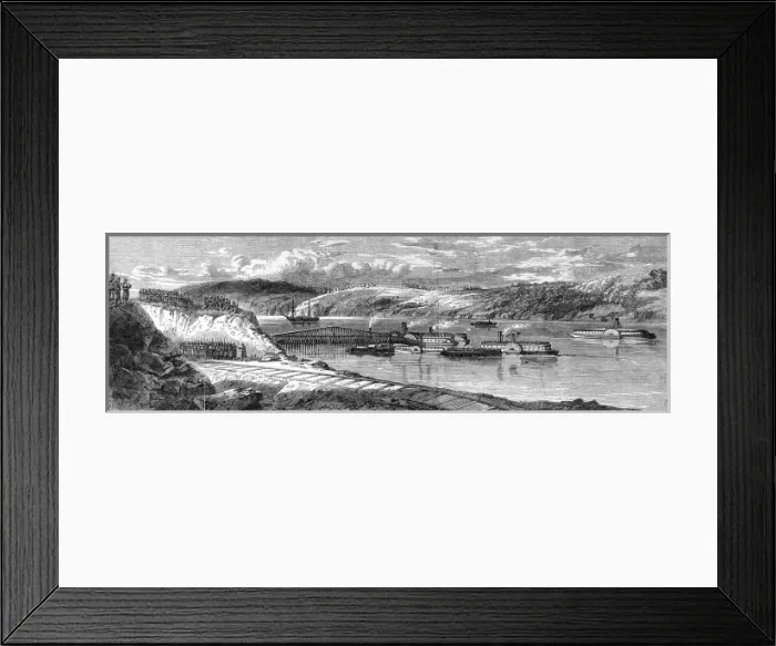 Framed Print : The Civil War in America. Embarkation of a portion of the ar Framed Print : The Civil War in America. Embarkation of a portion of the ar