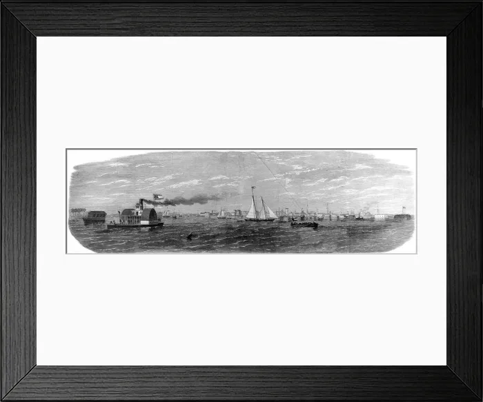 Framed Print : Panorama of Charleston, 1863 Framed Print : Panorama of Charleston, 1863