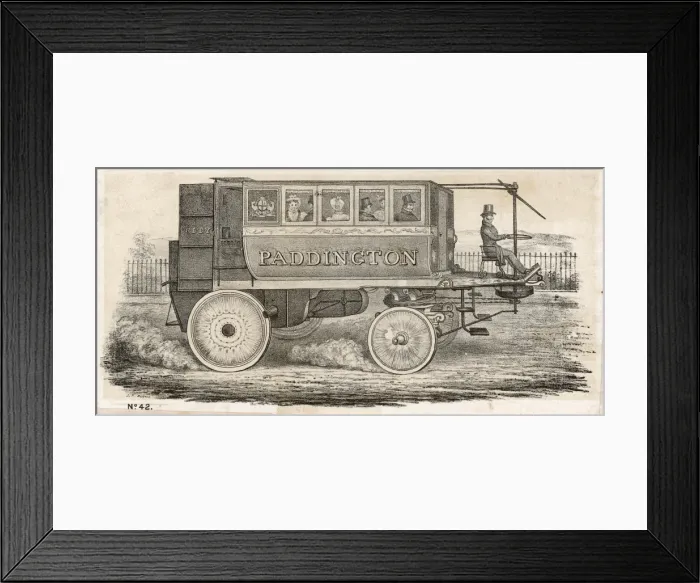 Framed Print : Steam Bus London Framed Print : Steam Bus London