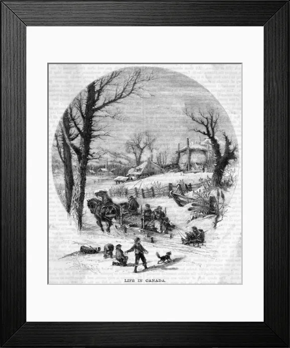 Framed Print : Canada Winter Scene Framed Print : Canada Winter Scene