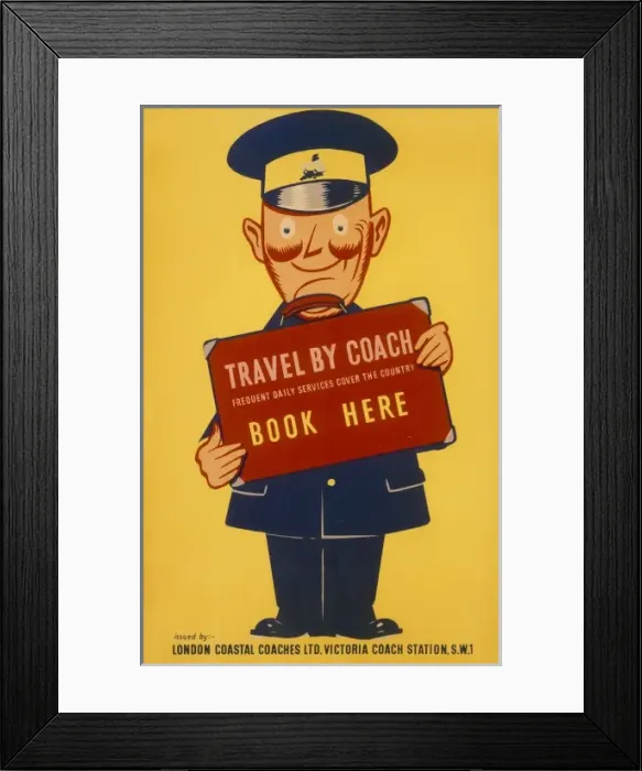 Framed Print : London Coastal Coaches Framed Print : London Coastal Coaches