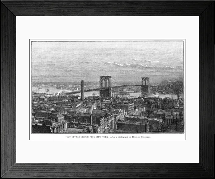Framed Print : USA New York Bridge Framed Print : USA New York Bridge