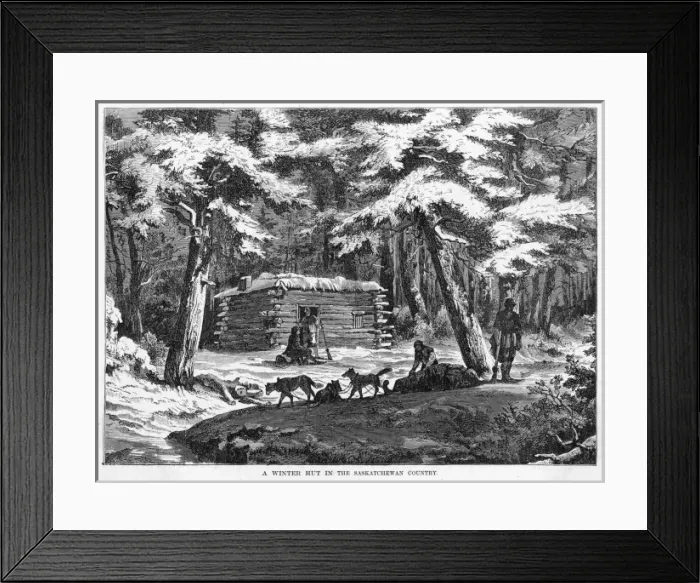 Framed Print : Canada Winter Hut Framed Print : Canada Winter Hut