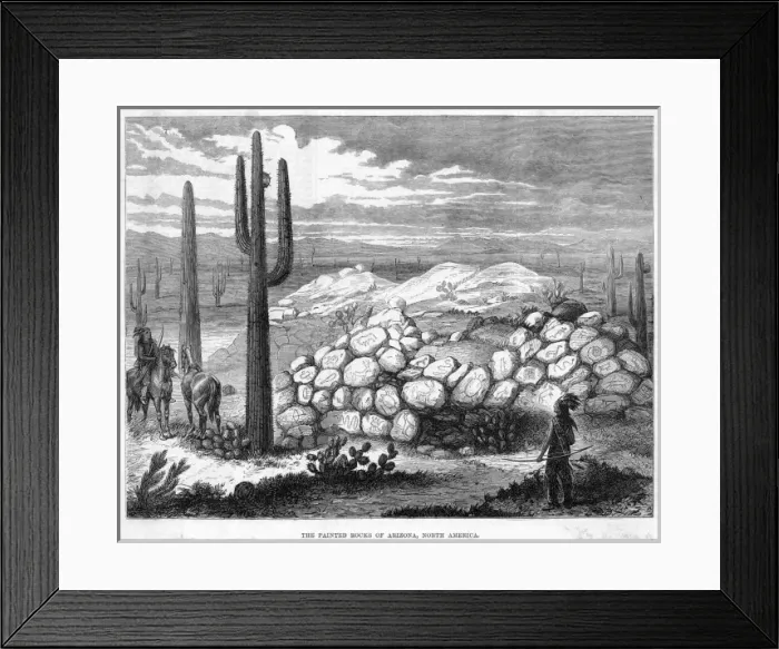 Framed Print : USA Painted Rocks Framed Print : USA Painted Rocks