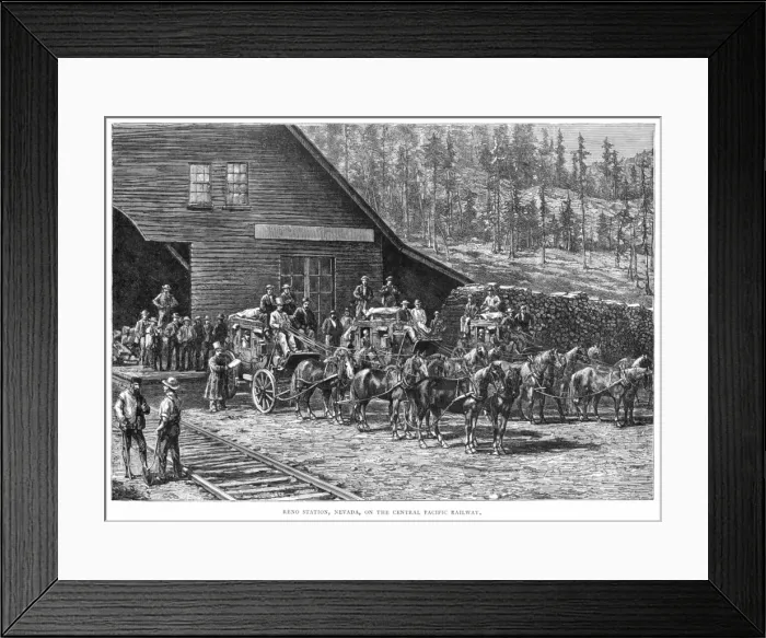 Framed Print : USA Reno Station Nev