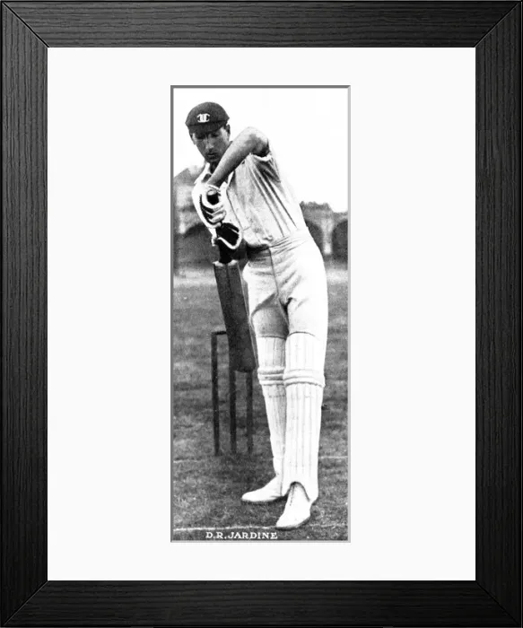 Framed Print : Douglas Jardine Batting for Oxford University, 1923 Framed Print : Douglas Jardine Batting for Oxford University, 1923