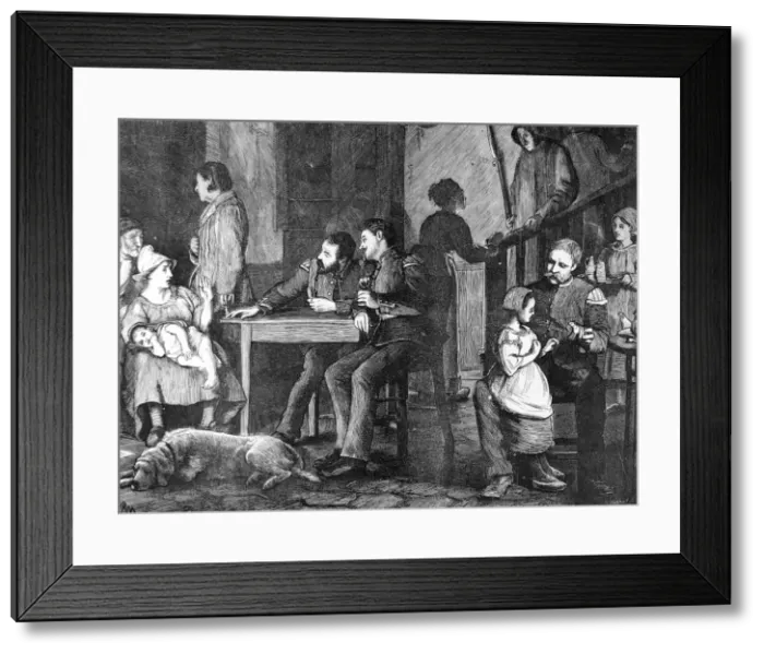 Framed Print : German soldiers relaxing in Orleans; Franco-Prussian War, 18 Framed Print : German soldiers relaxing in Orleans; Franco-Prussian War, 18