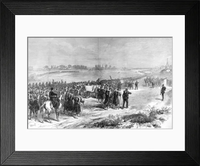 Framed Print : The Surrender of Metz; Franco-Prussian War, 1870-1