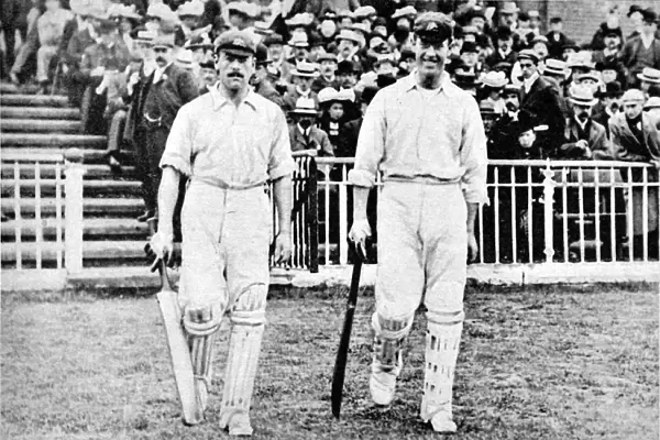 R. A. Duff and V. Trumper of the Australia Team, 1902