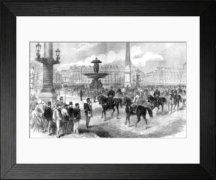 Framed Print : General Blumenthal in the Place de la Concorde; Franco-Pruss Framed Print : General Blumenthal in the Place de la Concorde; Franco-Pruss