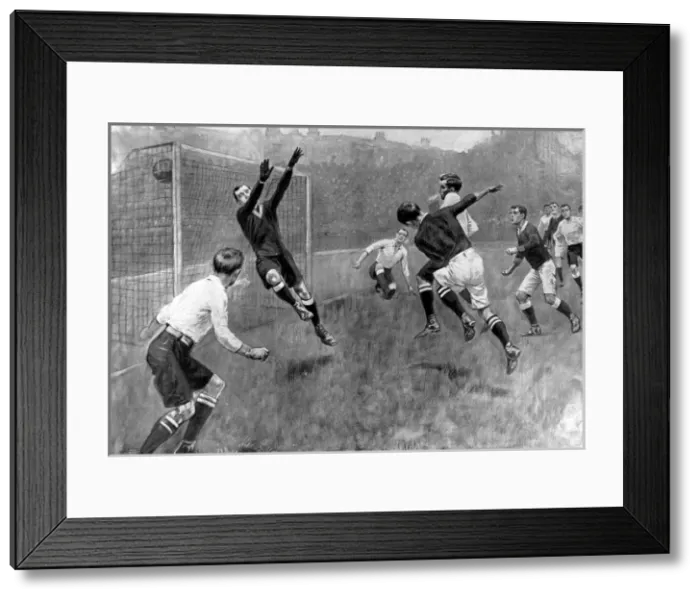 Framed Print : Chelsea vs. Tottenham Hotspur, 1909 Framed Print : Chelsea vs. Tottenham Hotspur, 1909