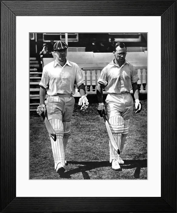Framed Print : B. O. Allen and P. A. Gibb open the innings, Lords, 1938 Framed Print : B. O. Allen and P. A. Gibb open the innings, Lords, 1938