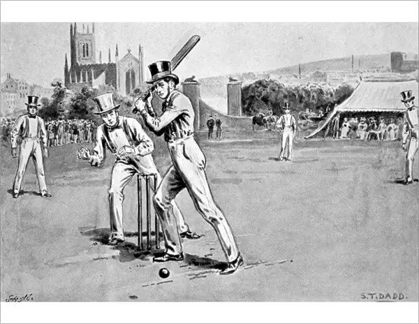 Fuller Pilch batting for Kent, 1837
