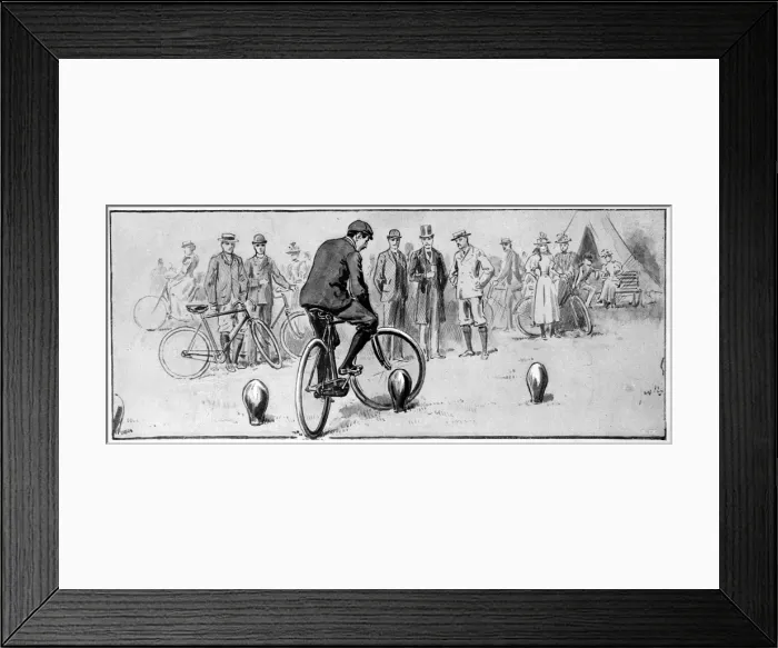 Framed Print : The Bicycle Fete at the Queens Club, 1897 Framed Print : The Bicycle Fete at the Queens Club, 1897