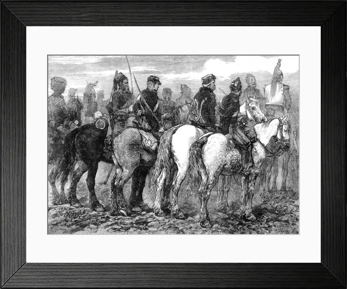 Framed Print : A Squadron of Cavalry from General Chanzys Army; Franco-Pru Framed Print : A Squadron of Cavalry from General Chanzys Army; Franco-Pru