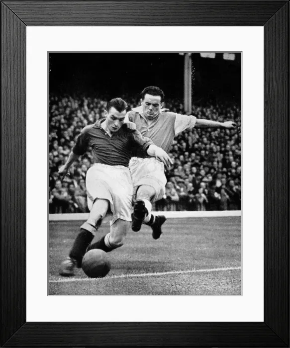 Framed Print : Bryn Jones Tackling Gillick, Arsenal vs. Everton, 1938 Framed Print : Bryn Jones Tackling Gillick, Arsenal vs. Everton, 1938