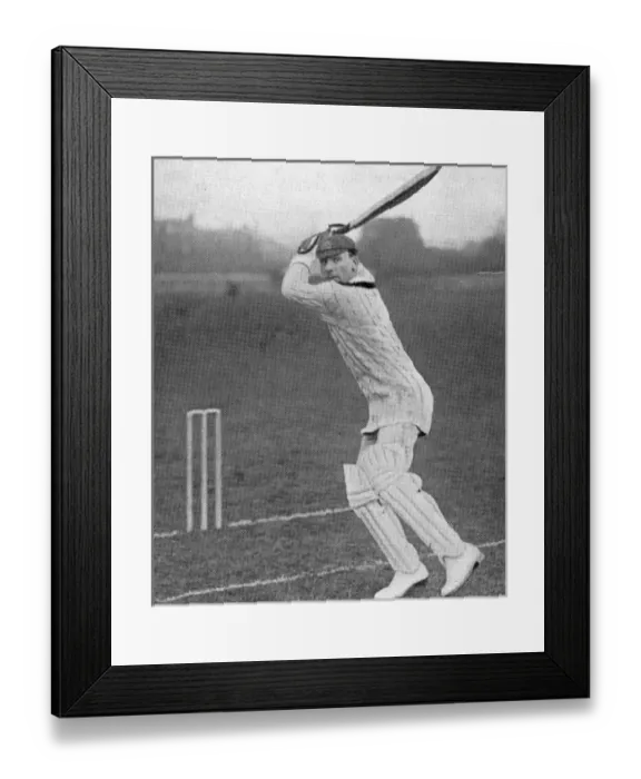 Framed Print : J. B. Hobbs Batting, 1924 Framed Print : J. B. Hobbs Batting, 1924