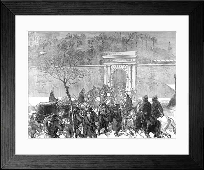 Framed Print : The Germans entering Mont Valerien; Franco-Prussian War, 187 Framed Print : The Germans entering Mont Valerien; Franco-Prussian War, 187