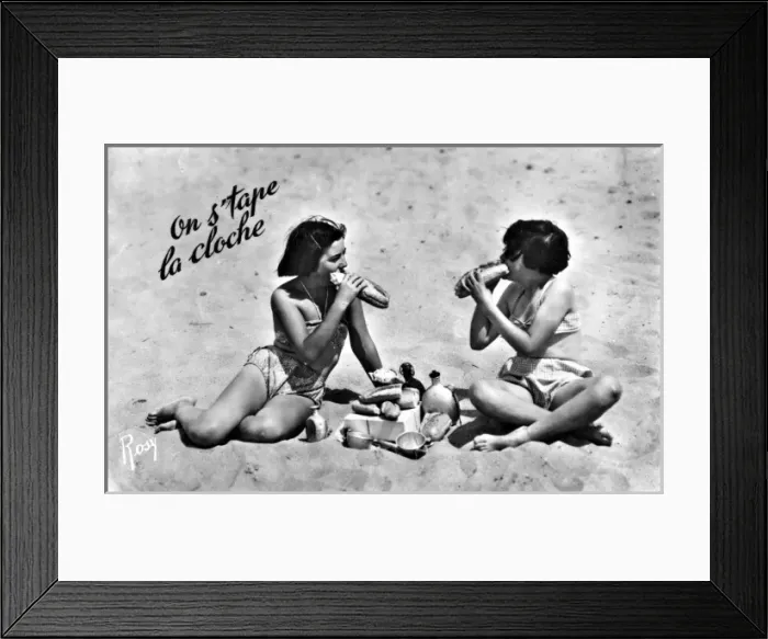 Framed Print : Girls Picnicking Framed Print : Girls Picnicking
