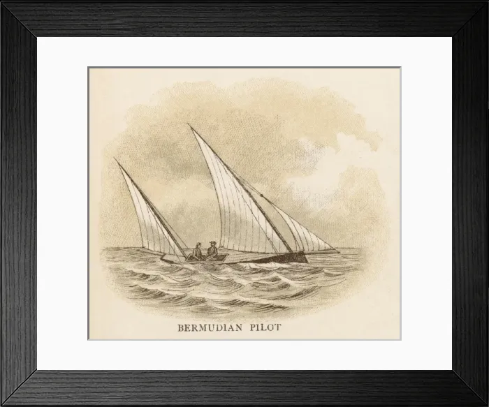 Framed Print : Bermuda Pilot Boat Framed Print : Bermuda Pilot Boat