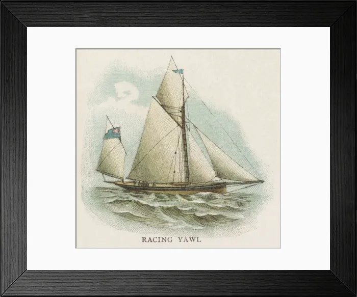 Framed Print : Racing Yawl Framed Print : Racing Yawl