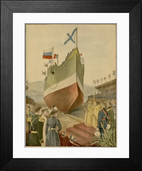 Framed Print : Cesarevitch Launched Framed Print : Cesarevitch Launched