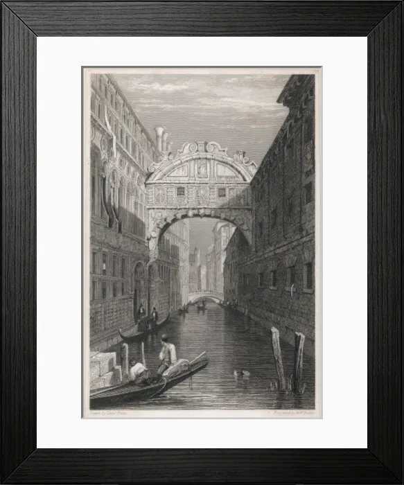 Framed Print : Venice / Bridge of Sighs Framed Print : Venice / Bridge of Sighs