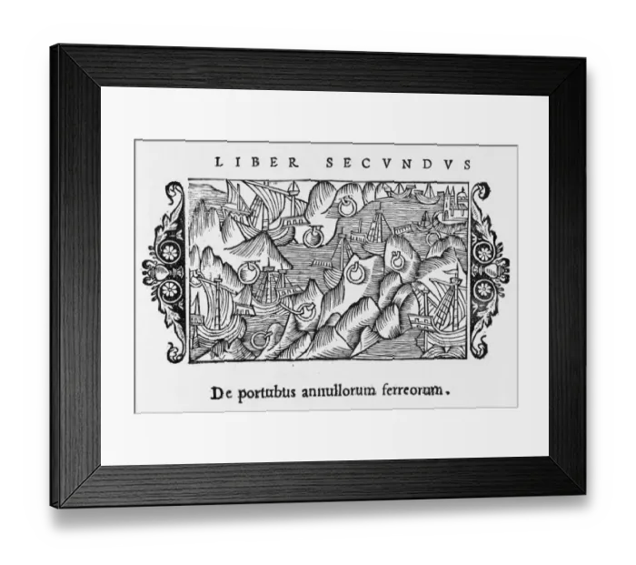 Framed Print : Mooring Rings 1550 Framed Print : Mooring Rings 1550