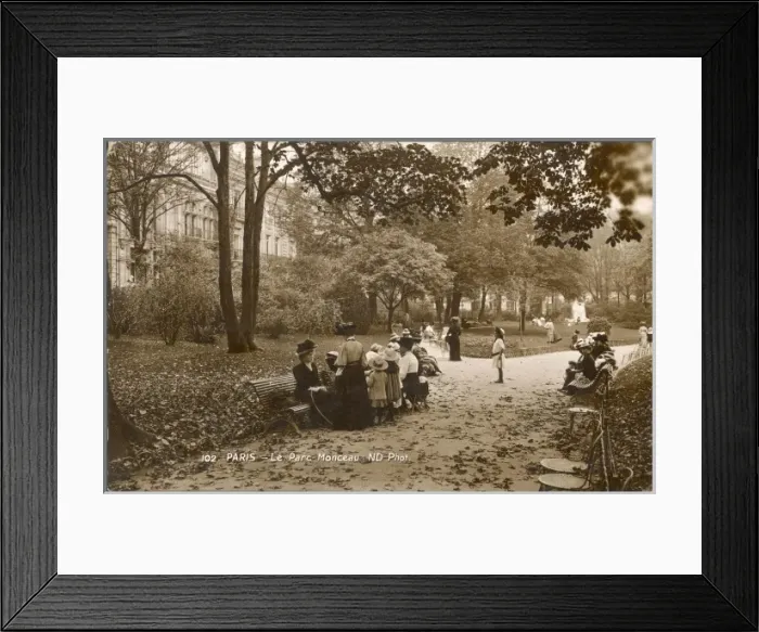 Framed Print : Paris / Park / Monceau 1909 Framed Print : Paris / Park / Monceau 1909
