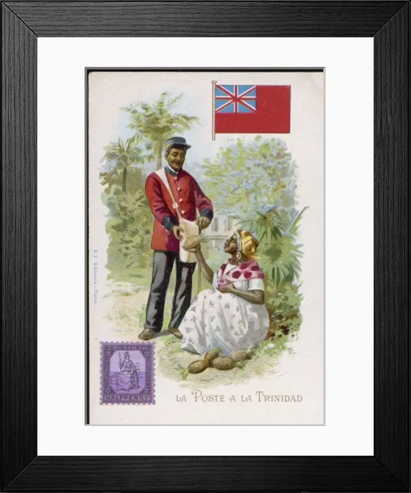 Framed Print : Racial / Trinidad / Postman Framed Print : Racial / Trinidad / Postman