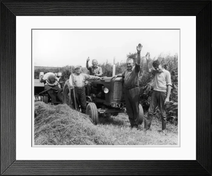 Framed Print : Cheery Farmworkers Framed Print : Cheery Farmworkers