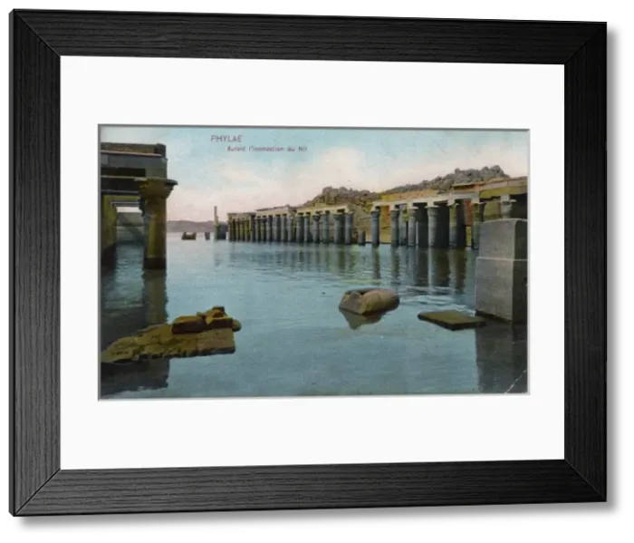 Framed Print : Egypt / Philae / Flooded Framed Print : Egypt / Philae / Flooded