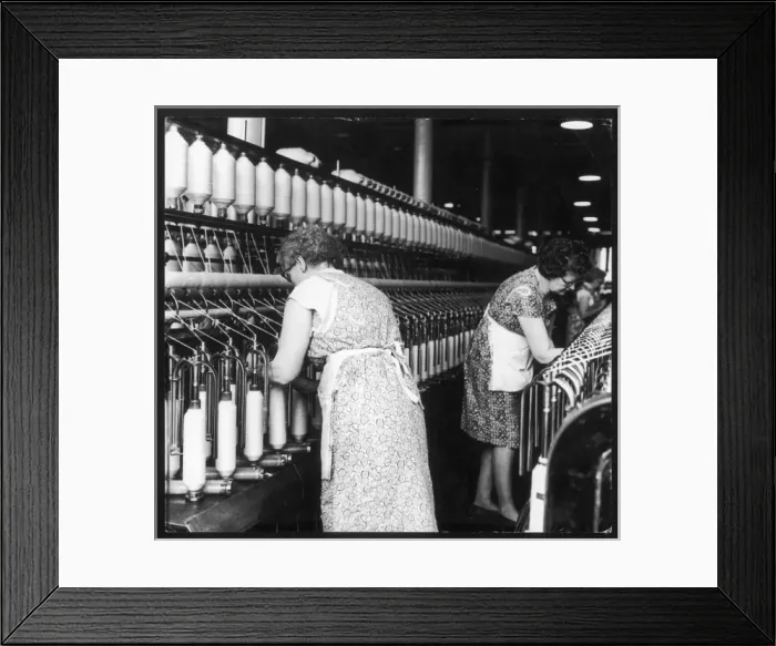 Framed Print : Women in Cotton Mill Framed Print : Women in Cotton Mill