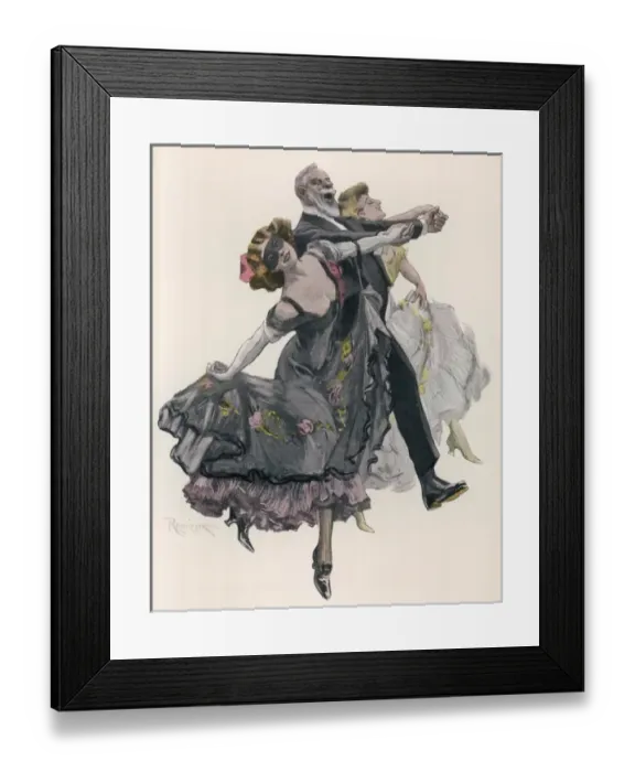 Framed Print : Jolly Trio Dancing Framed Print : Jolly Trio Dancing