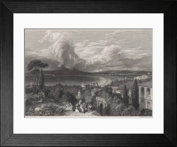 Framed Print : The Site of Pompeii Framed Print : The Site of Pompeii