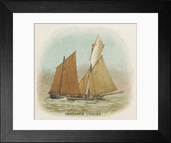 Framed Print : Penzance Lugger Framed Print : Penzance Lugger