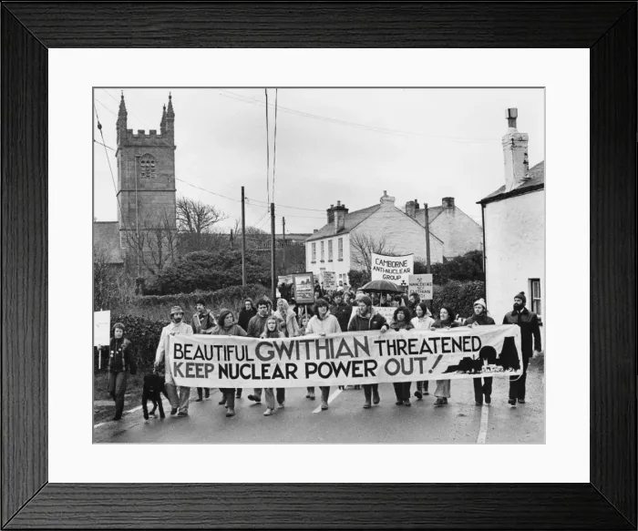 Framed Print : Anti-Nukers in Cornwall Framed Print : Anti-Nukers in Cornwall