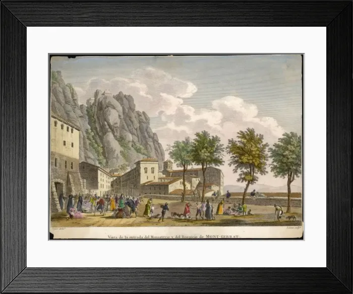 Framed Print : Spain / Montserrat 19C Framed Print : Spain / Montserrat 19C