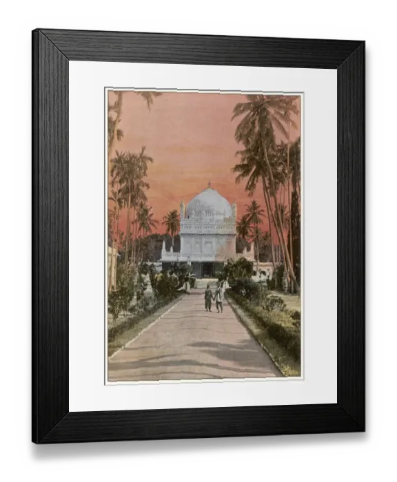 Framed Print : India / Mysore Tombs 1890S Framed Print : India / Mysore Tombs 1890S