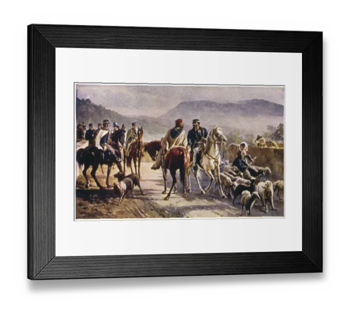 Framed Print : Garibaldi Meets Victor Framed Print : Garibaldi Meets Victor