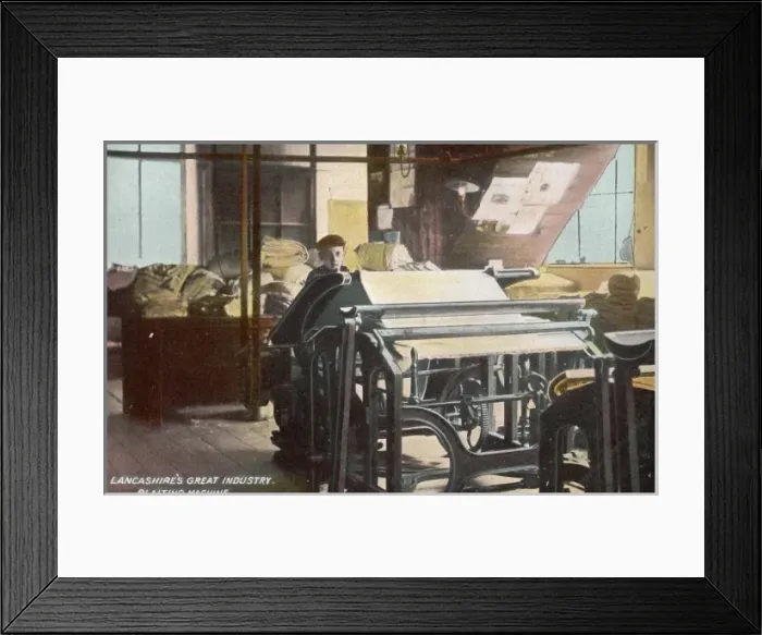 Framed Print : Cotton Plaiting Machine Framed Print : Cotton Plaiting Machine